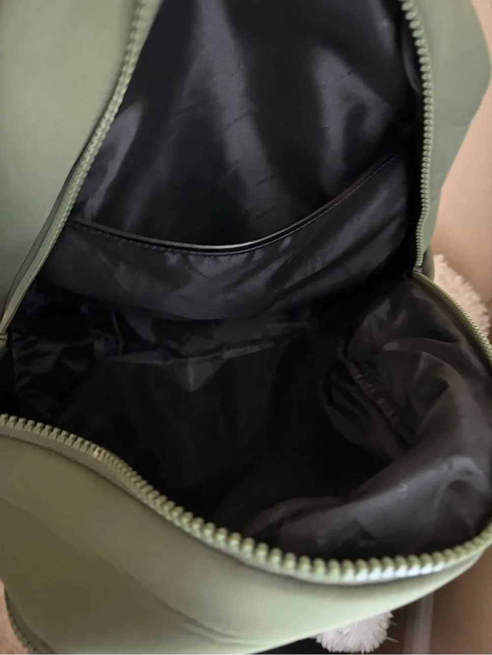 Lucky Brand Olive Green Men's Backpack with Front Pocket